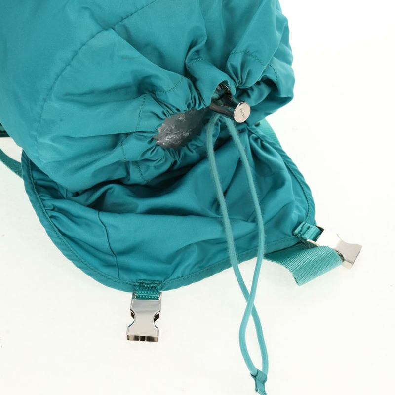 【日本直送】PRADA 雙肩包 尼龍材質 綠松石藍 銀色 正品 157362V-24