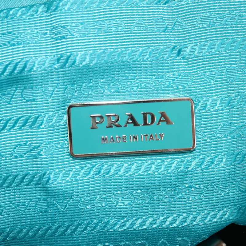 【日本直送】PRADA 雙肩包 尼龍材質 綠松石藍 銀色 正品 157362V-25