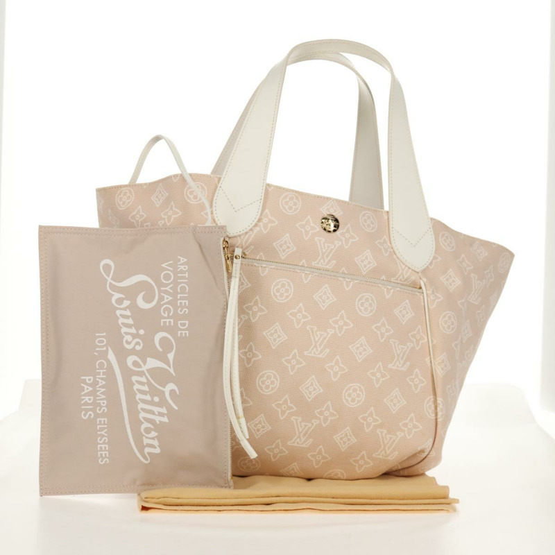 【日本直送】路易威登 Monogram Beach Line Cabas Ipanema GM 手袋 米色 M95986 正品 ep12331-11