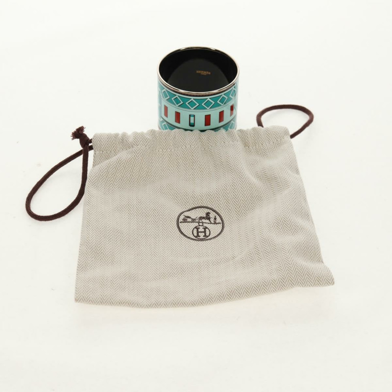 【日本直送】愛馬仕 Emile TGM 金屬手鐲 綠色 Auth am10128V-11