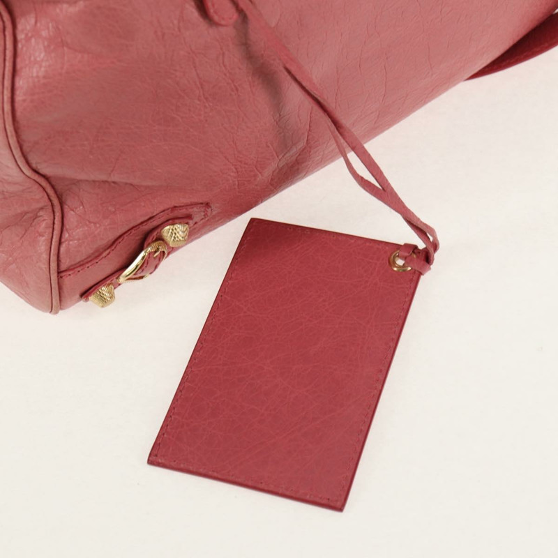 【日本直送】BALENCIAGA The Giant Part Time Bag 皮革 2way 粉金配色 282010 Auth am10100V-20