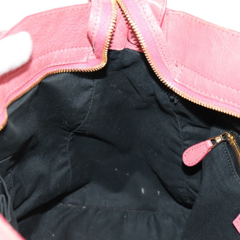 【日本直送】BALENCIAGA The Giant Part Time Bag 皮革 2way 粉金配色 282010 Auth am10100V-25