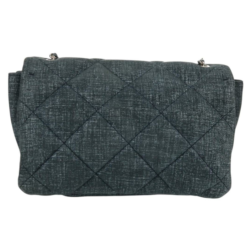 【日本直送】Salvatore Ferragamo Vala 鏈條單肩包 牛仔藍 銀色 正品 am10158V-1