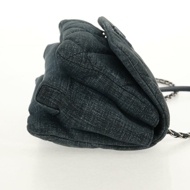 【日本直送】Salvatore Ferragamo Vala 鏈條單肩包 牛仔藍 銀色 正品 am10158V-3