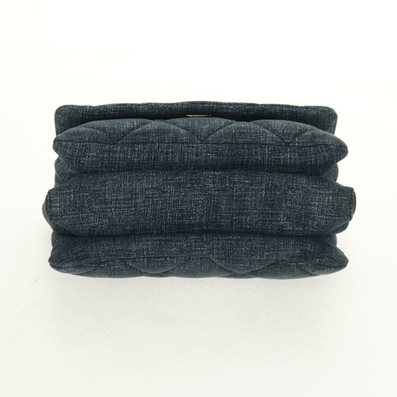 【日本直送】Salvatore Ferragamo Vala 鏈條單肩包 牛仔藍 銀色 正品 am10158V-4