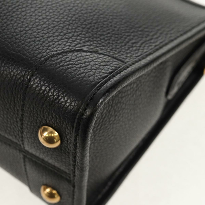 【日本直送】Salvatore Ferragamo Brianna 手提包 皮革 兩用 黑色 金色 正品 am10112V-17