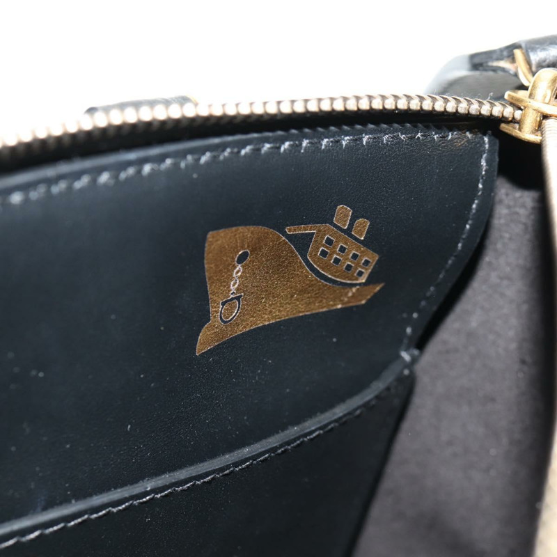 【日本直送】Salvatore Ferragamo Brianna 手提包 皮革 兩用 黑色 金色 正品 am10112V-25