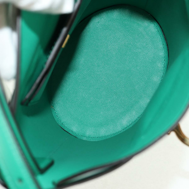 【日本直送】Salvatore Ferragamo Trifoglio Gancini 手提包 皮革 綠金 正品 am10108V-9