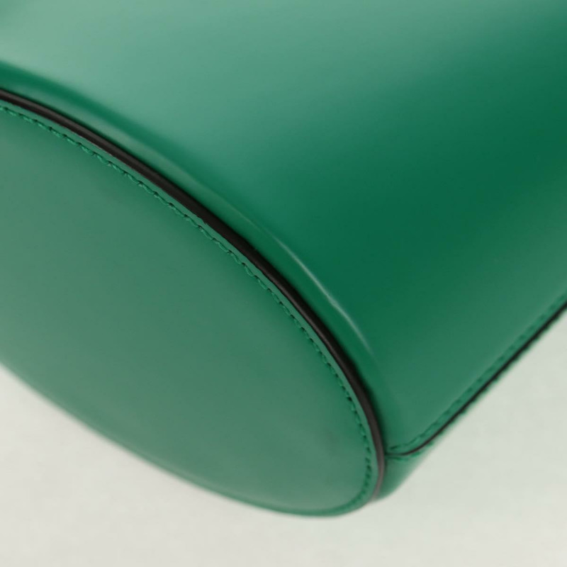 【日本直送】Salvatore Ferragamo Trifoglio Gancini 手提包 皮革 綠金 正品 am10108V-15