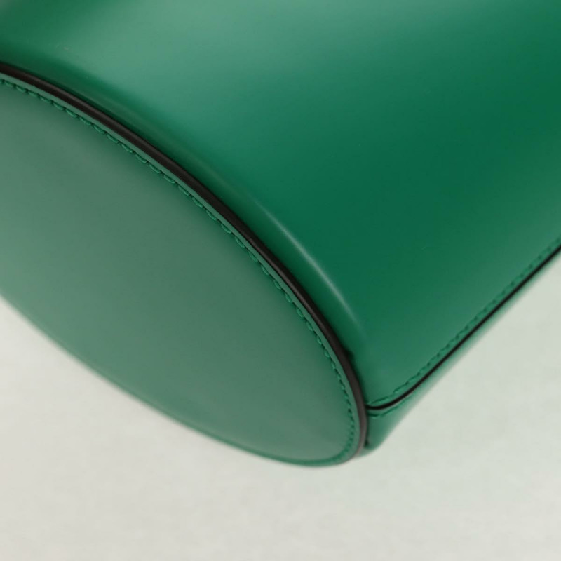 【日本直送】Salvatore Ferragamo Trifoglio Gancini 手提包 皮革 綠金 正品 am10108V-17