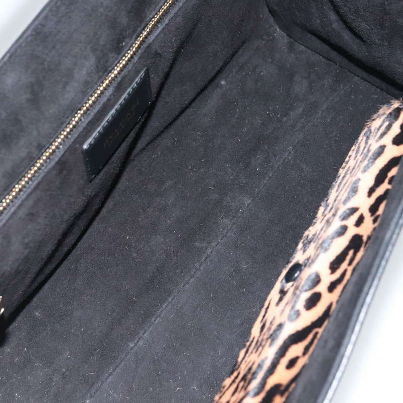 【日本直送】寶格麗黑色金色皮革手提包，正品編號158441-9