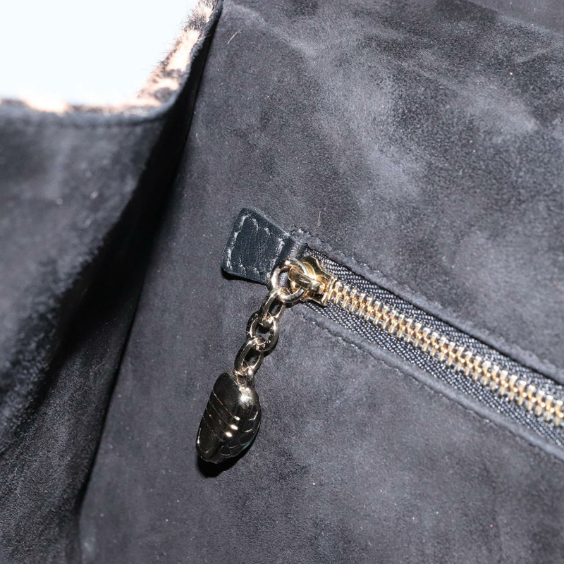 【日本直送】寶格麗黑色金色皮革手提包，正品編號158441-21