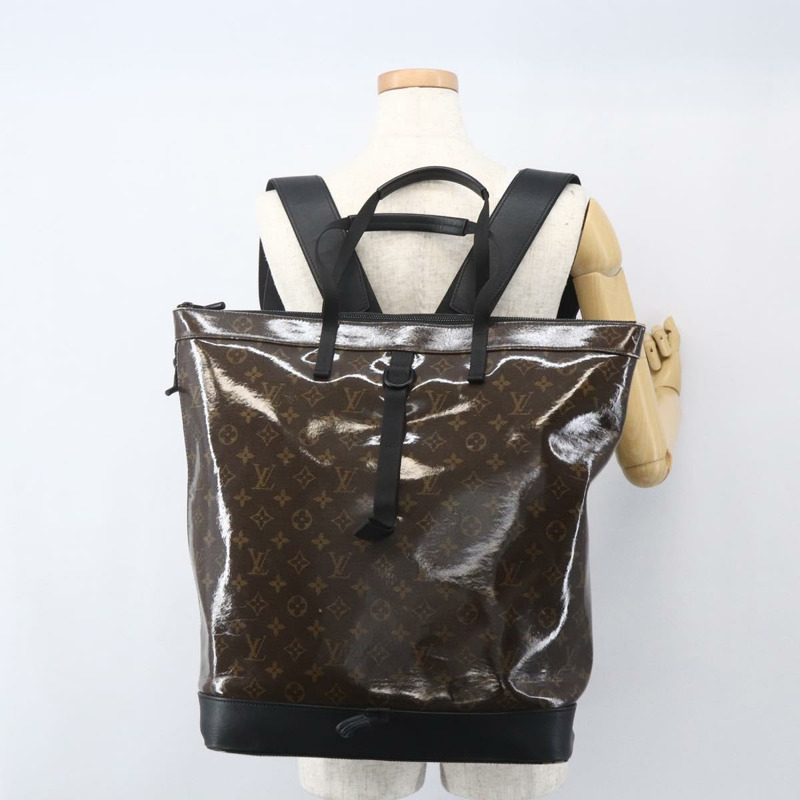 【日本直送】路易威登 Monogram Eclipse Glaze 拉鍊手提背包 M43900 LV 正品 ka965SAV-25
