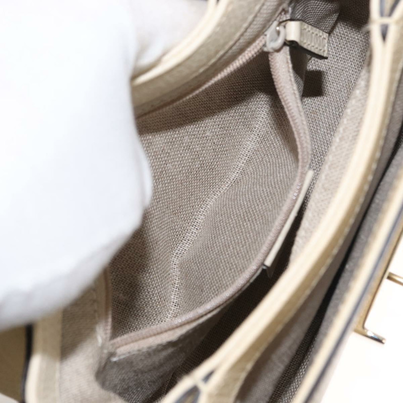 【日本直送】GUCCI 鏈條單肩包 皮革 米色 金色 607720 正品 ka909-23