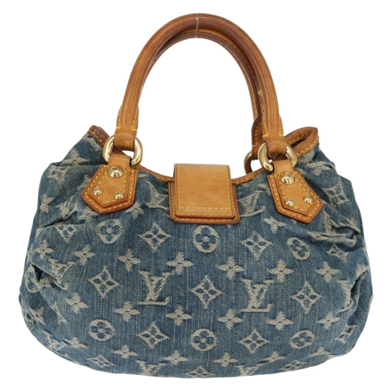 【日本直送】路易威登 Monogram Denim Preity 手提包 藍色 M95020 LV 正品 159703-1