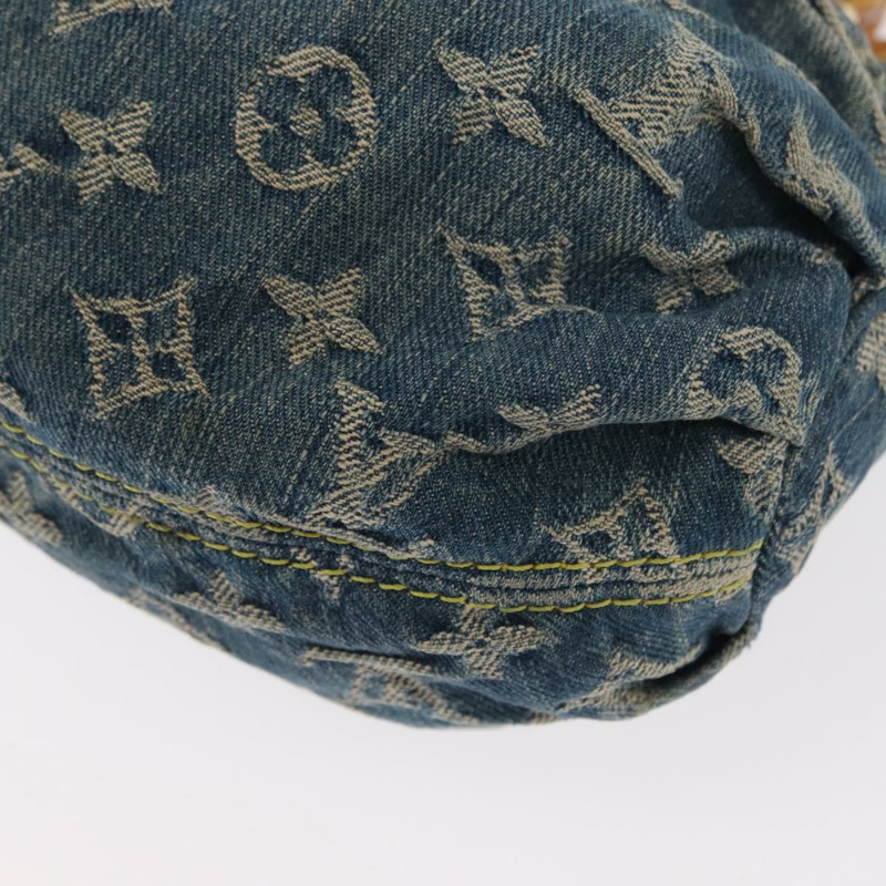 【日本直送】路易威登 Monogram Denim Preity 手提包 藍色 M95020 LV 正品 159703-15