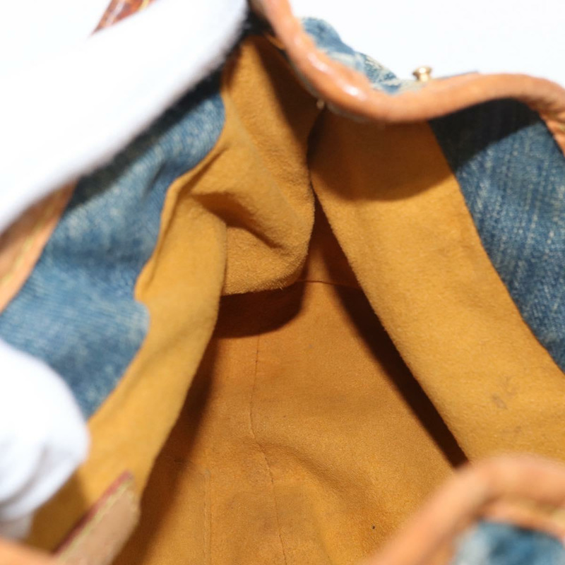 【日本直送】路易威登 Monogram Denim Preity 手提包 藍色 M95020 LV 正品 159703-17