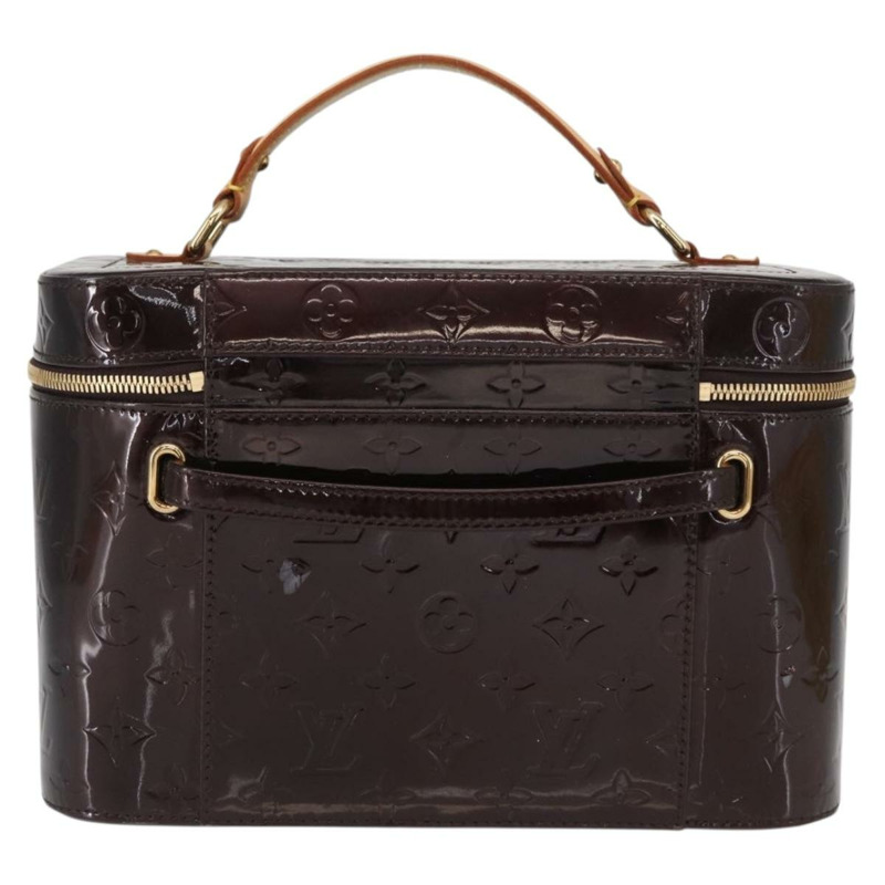 【日本直送】路易威登 Monogram Vernis Vanity GM Amarante M93512 Auth ka927-1