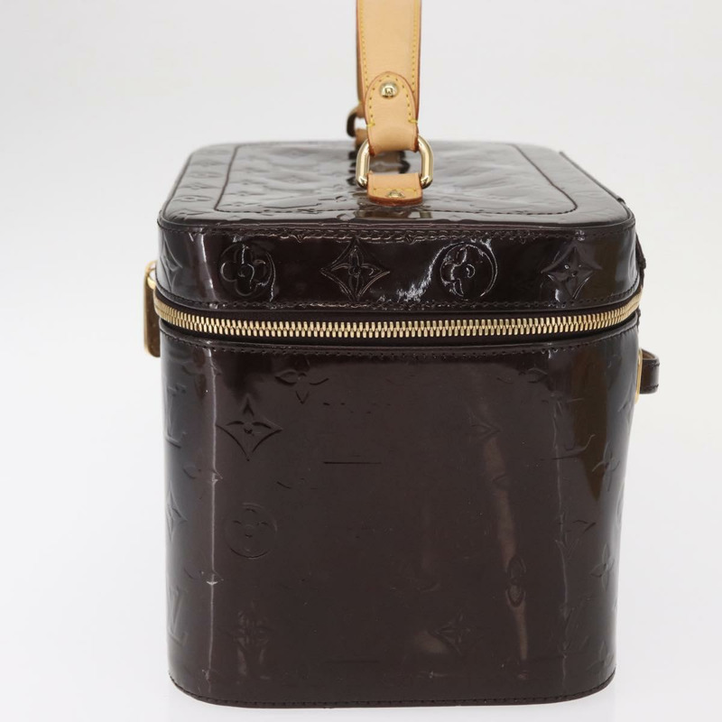 【日本直送】路易威登 Monogram Vernis Vanity GM Amarante M93512 Auth ka927-3