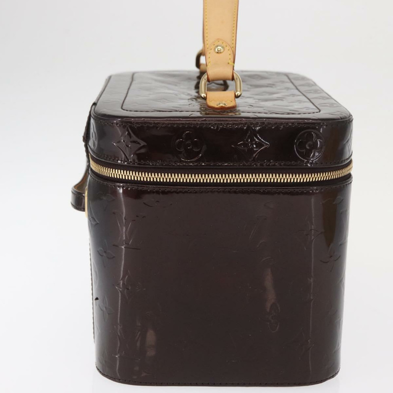 【日本直送】路易威登 Monogram Vernis Vanity GM Amarante M93512 Auth ka927-4