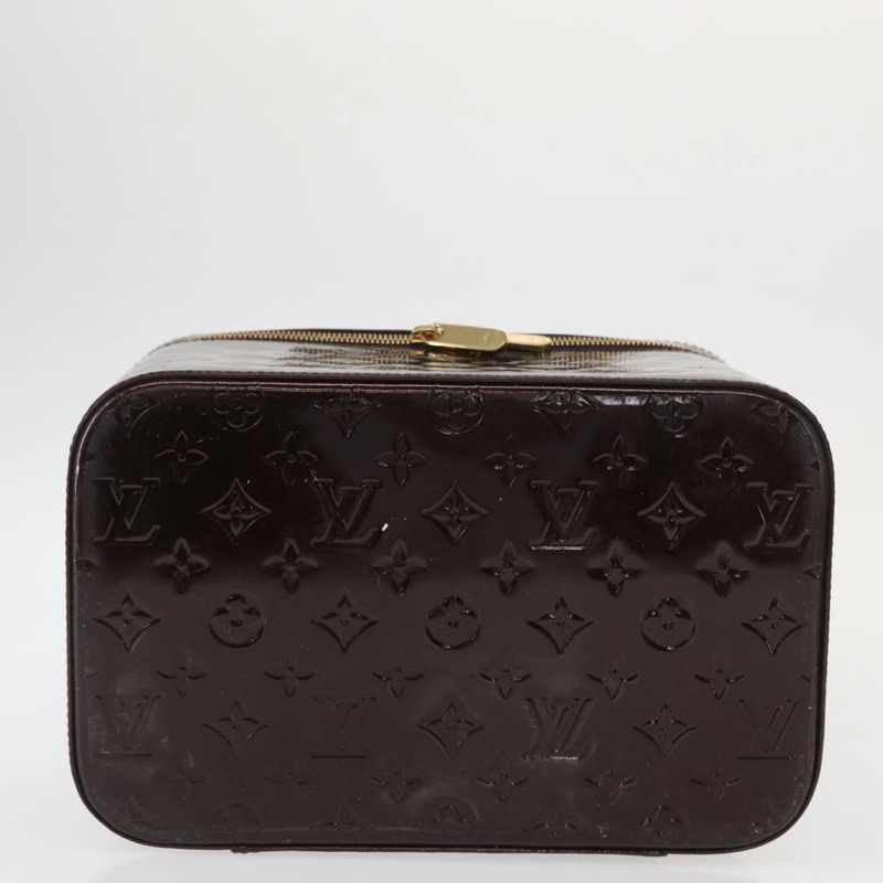 【日本直送】路易威登 Monogram Vernis Vanity GM Amarante M93512 Auth ka927-5