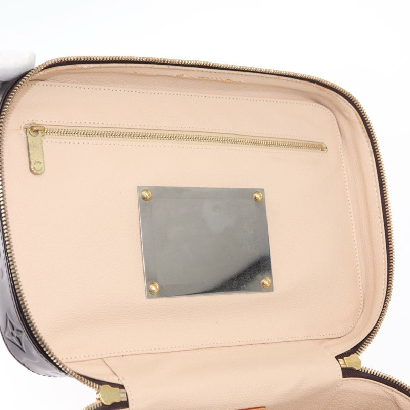 【日本直送】路易威登 Monogram Vernis Vanity GM Amarante M93512 Auth ka927-20