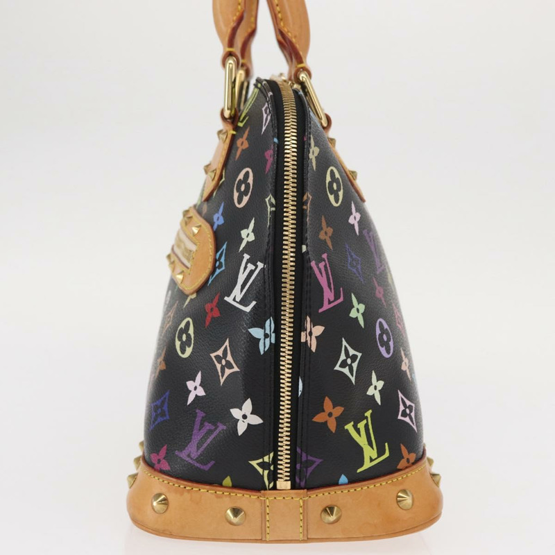 【日本直送】路易威登 Monogram Multicolor Alma 手提包 黑色 M92646 LV 正品 ka920SAV-2