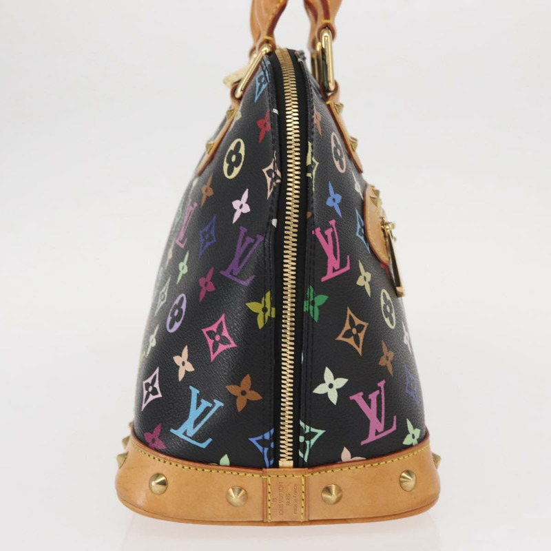 【日本直送】路易威登 Monogram Multicolor Alma 手提包 黑色 M92646 LV 正品 ka920SAV-3