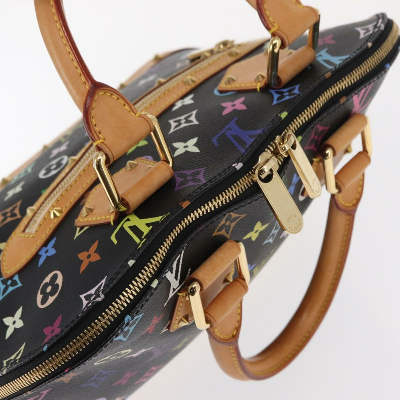 【日本直送】路易威登 Monogram Multicolor Alma 手提包 黑色 M92646 LV 正品 ka920SAV-6