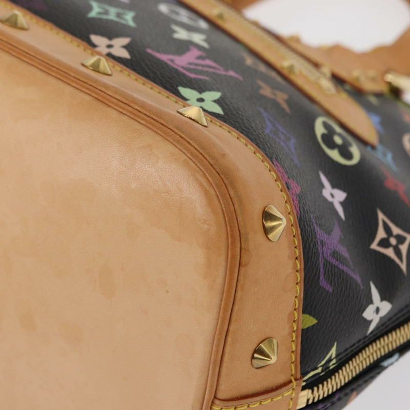 【日本直送】路易威登 Monogram Multicolor Alma 手提包 黑色 M92646 LV 正品 ka920SAV-14