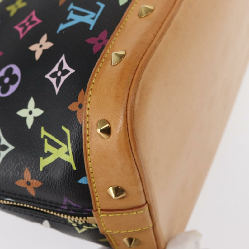 【日本直送】路易威登 Monogram Multicolor Alma 手提包 黑色 M92646 LV 正品 ka920SAV-15