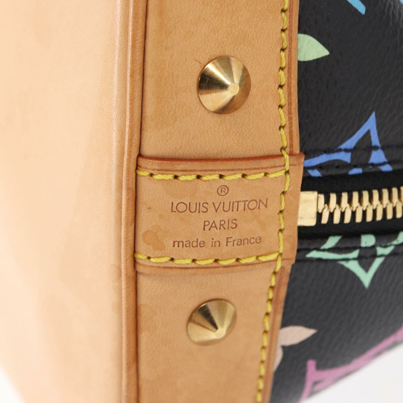 【日本直送】路易威登 Monogram Multicolor Alma 手提包 黑色 M92646 LV 正品 ka920SAV-17