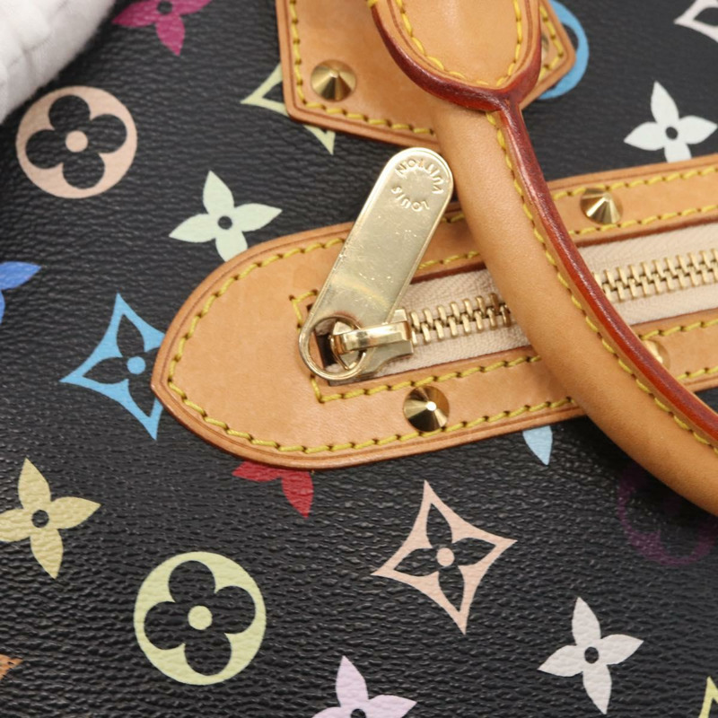【日本直送】路易威登 Monogram Multicolor Alma 手提包 黑色 M92646 LV 正品 ka920SAV-19