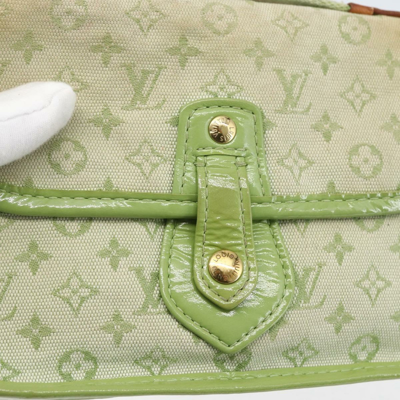 【日本直送】路易威登 Monogram Mini Mini Trousse Marie Kate 綠色 M92935 LV Auth 157946-8