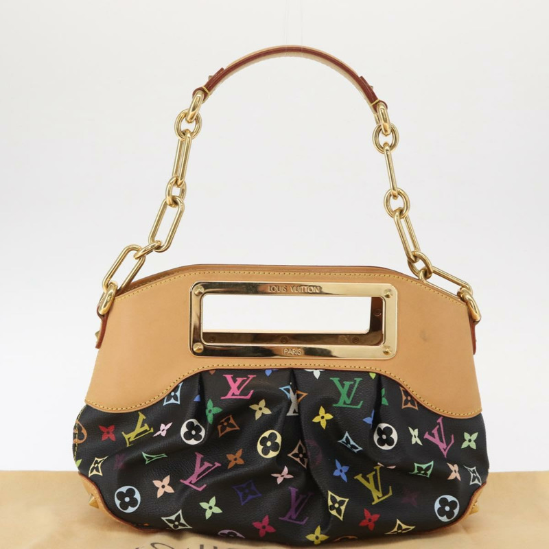 【日本直送】路易威登 Monogram Multicolor Judy PM 兩用包 黑色 M40258 LV 正品 ka897SAV-11