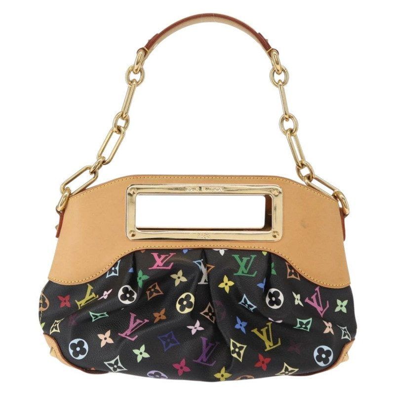 【日本直送】路易威登 Monogram Multicolor Judy PM 兩用包 黑色 M40258 LV 正品 ka897SAV-12