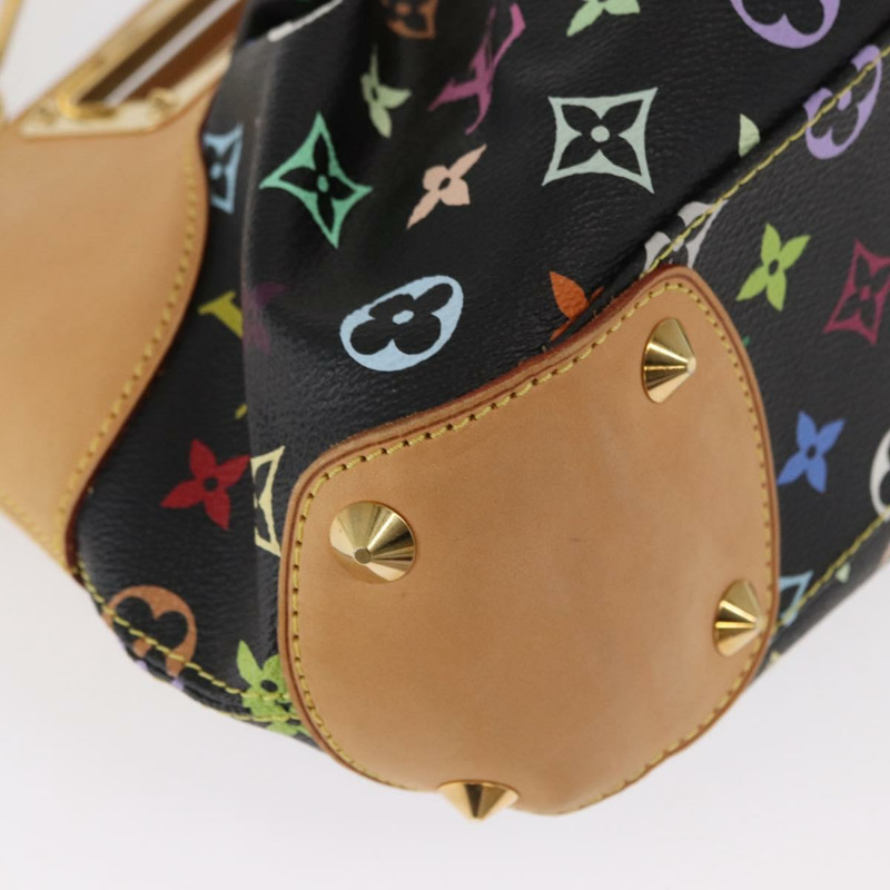 【日本直送】路易威登 Monogram Multicolor Judy PM 兩用包 黑色 M40258 LV 正品 ka897SAV-15