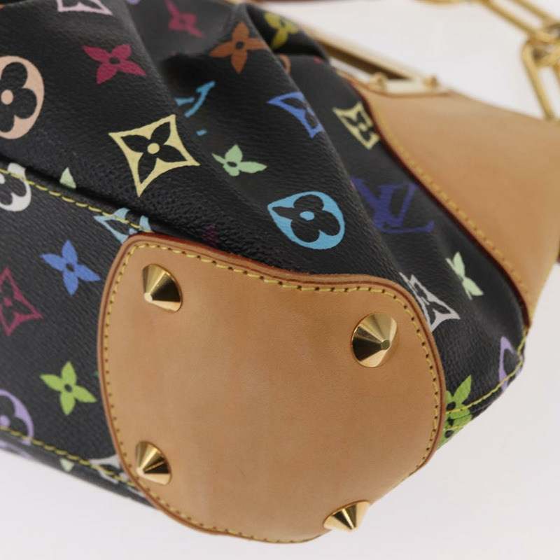 【日本直送】路易威登 Monogram Multicolor Judy PM 兩用包 黑色 M40258 LV 正品 ka897SAV-18