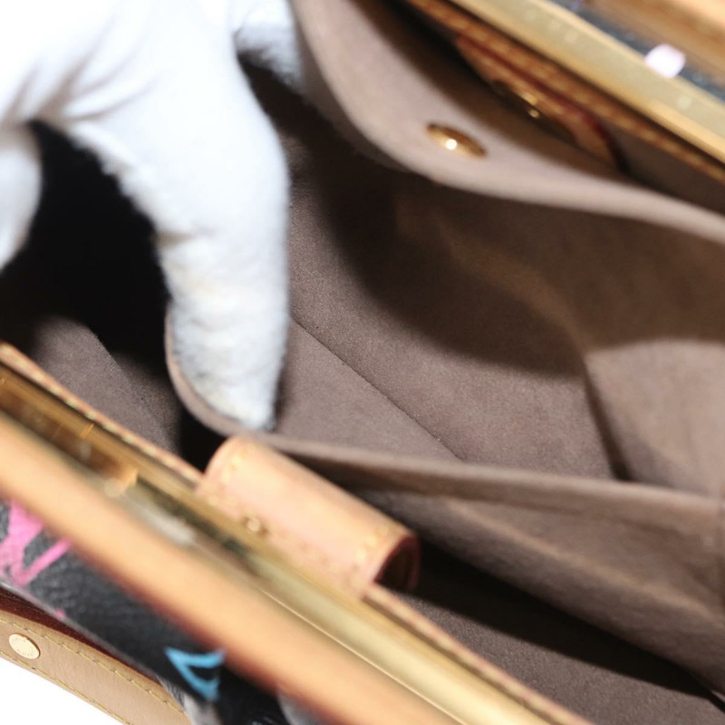 【日本直送】路易威登 Monogram Multicolor Judy PM 兩用包 黑色 M40258 LV 正品 ka897SAV-24