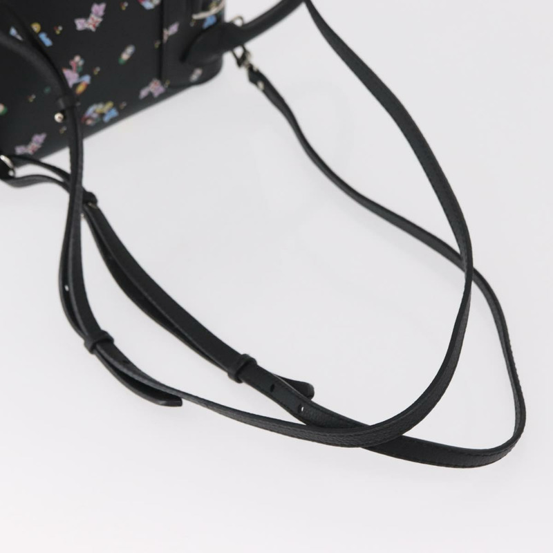 【日本直送】路易威登 (LOUIS VUITTON) 花卉印花 Rock Me 雙肩包，黑色皮革，貨號 M54848，正品，ka827M-8