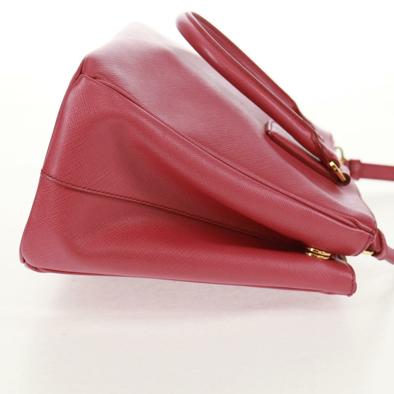 【日本直送】PRADA Galleria 手提包 Safiano 皮革 2way 粉金色配色 Auth 159946-4