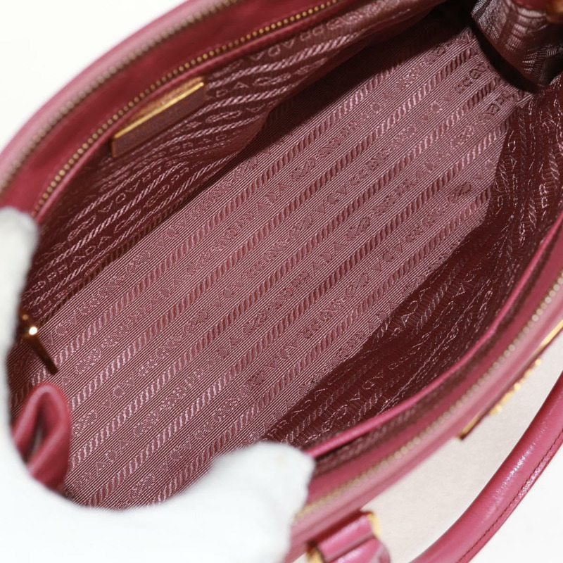 【日本直送】PRADA Galleria 手提包 Safiano 皮革 2way 粉金色配色 Auth 159946-10