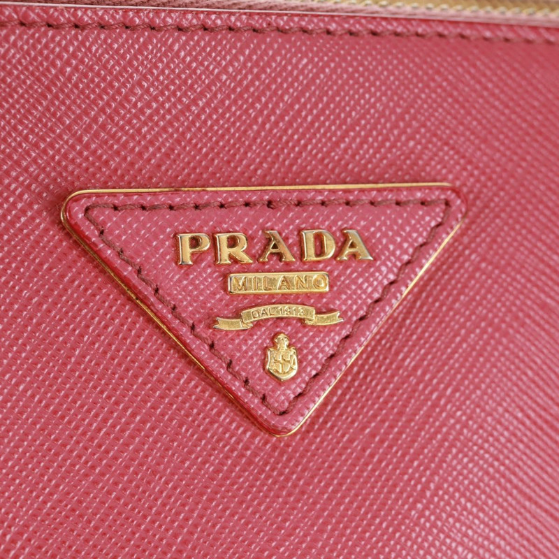 【日本直送】PRADA Galleria 手提包 Safiano 皮革 2way 粉金色配色 Auth 159946-20