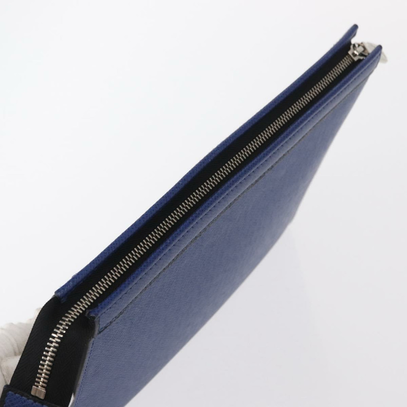 【日本直送】路易威登 Taiga 皮革 Pochette Voyager MM 手袋 藍色 M30399 LV 正品 BA9205-4