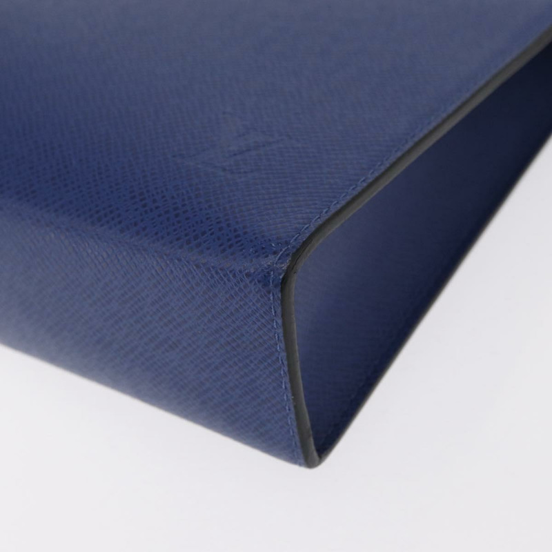 【日本直送】路易威登 Taiga 皮革 Pochette Voyager MM 手袋 藍色 M30399 LV 正品 BA9205-13