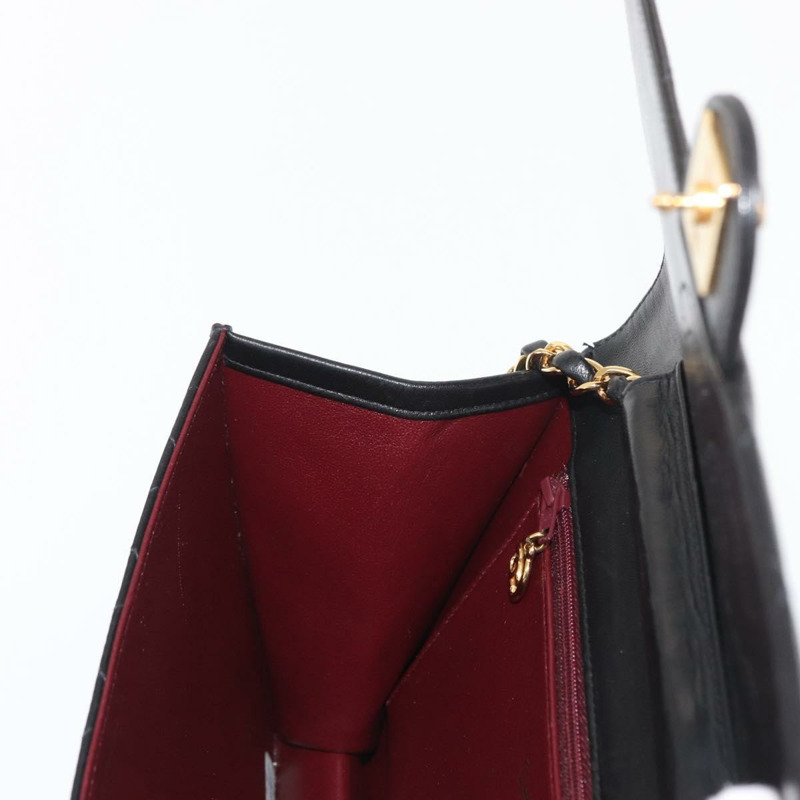 【日本直送】香奈兒 Matelasse 25 鏈條肩背包，羊皮材質，黑色，金色雙C標誌，正品編號 148589SM-23