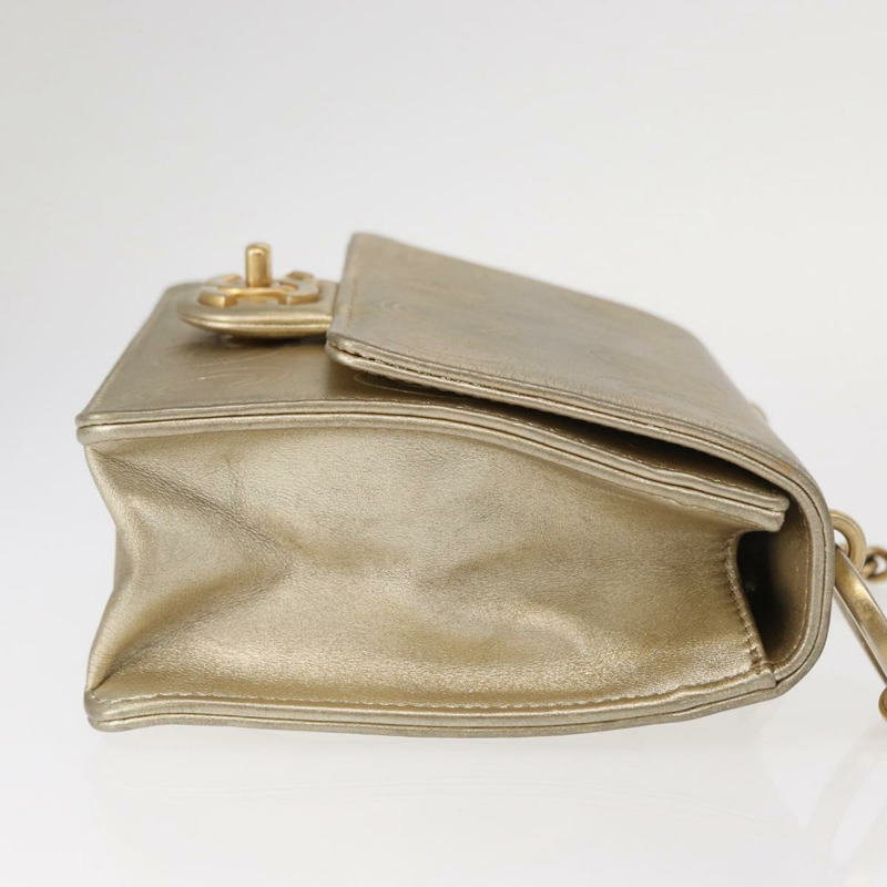 【日本直送】香奈兒 (CHANEL) 鏈條單肩背包，羊皮材質，金色雙C標誌，正品編號 157390SAV-2