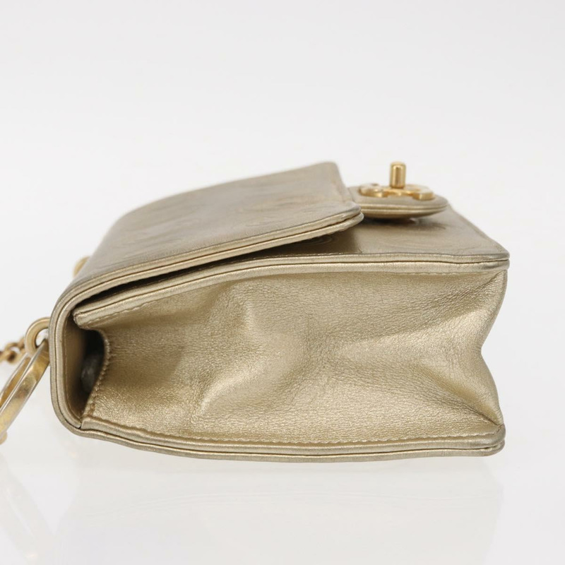 【日本直送】香奈兒 (CHANEL) 鏈條單肩背包，羊皮材質，金色雙C標誌，正品編號 157390SAV-3