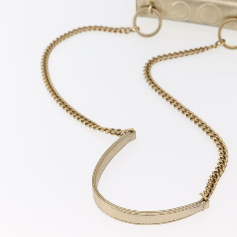 【日本直送】香奈兒 (CHANEL) 鏈條單肩背包，羊皮材質，金色雙C標誌，正品編號 157390SAV-6