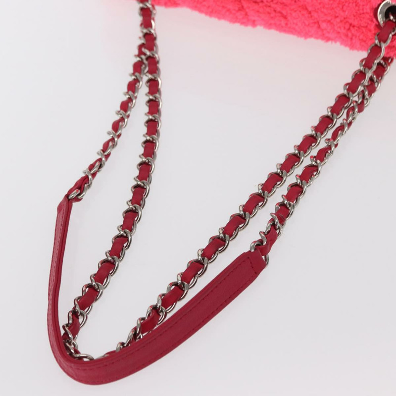 【日本直送】香奈兒 Matelasse 25 鏈條單肩背包，粉紅色/銀色雙C標誌，正品編號 157280SM-6